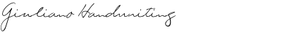 Giuliano Handwriting
